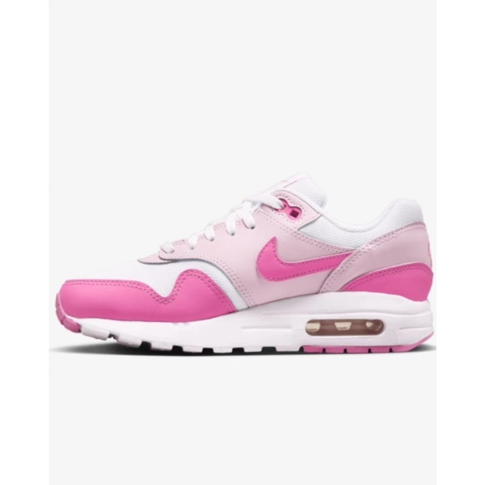 NIKE AIR MAX 1 CASUAL SNEAKER Woman's NIB Size 7 / 5.5 Youth Playful Pink
